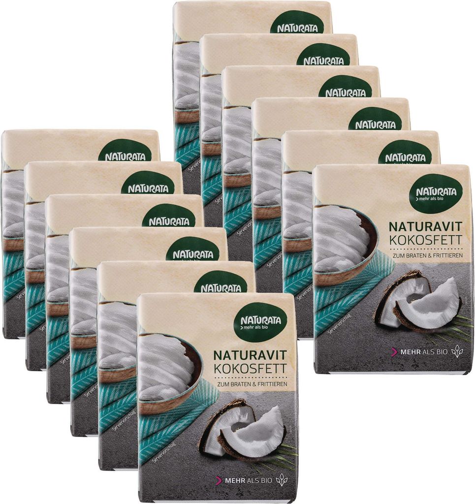 NATURAVIT-KOKOS, 100 % Kokosfett, 12 x 250 g
