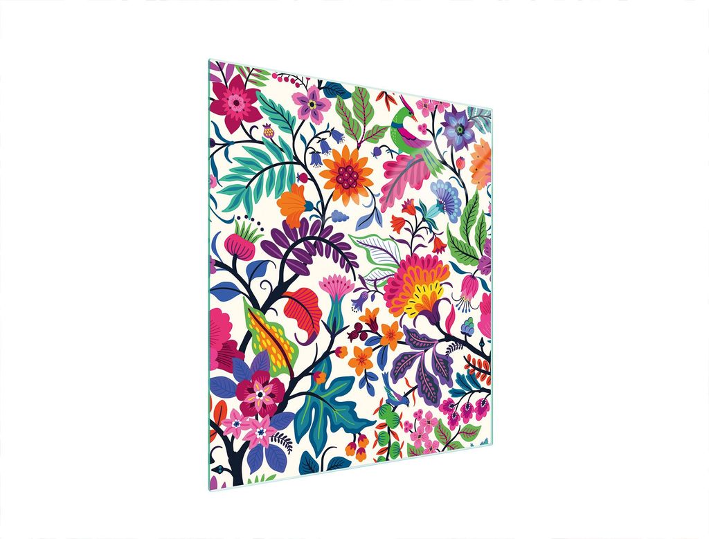 Glasschneidebrett 45x52 Blumen