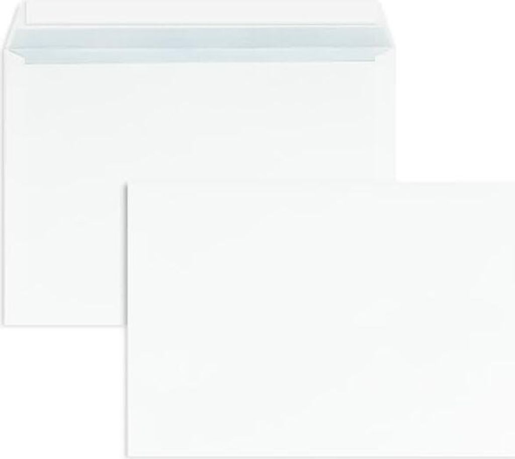 Briefumschläge C5 100g/qm haftklebend VE=500 Stück weiß