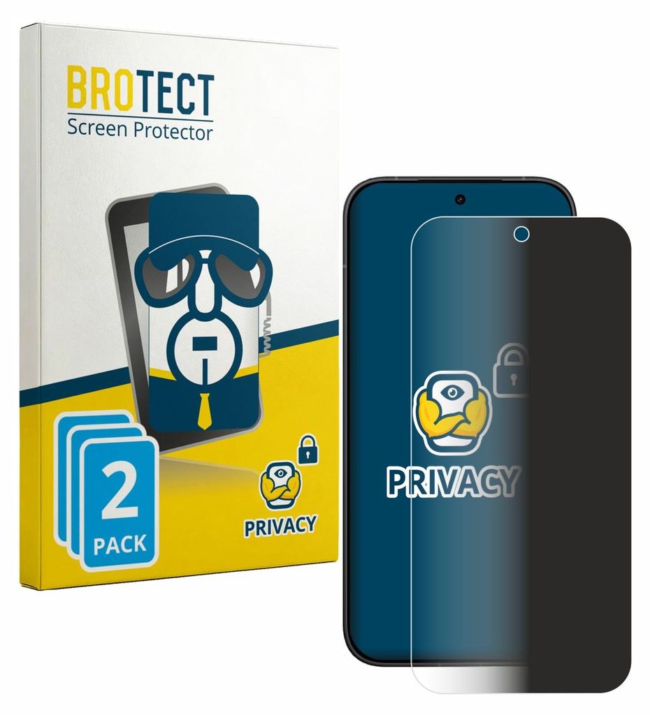 2x BROTECT Sichtschutzfolie für Xiaomi Poco X8 Pro Iron Man Edition Anti-Spy Privacy Sichtschutz Blickschutz Folie Blaulicht-Schutz