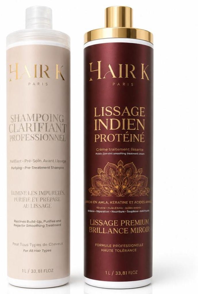 Prohair - Protein-Indische Glättungsset + Tiefenreinigendes Shampoo
