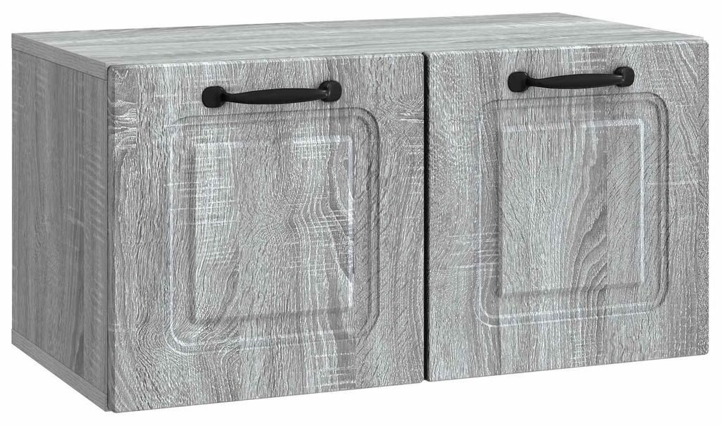 vidaXL Wandmontierter TV-Schrank Graues Sonoma 59,5 x 31 x 30 cm
