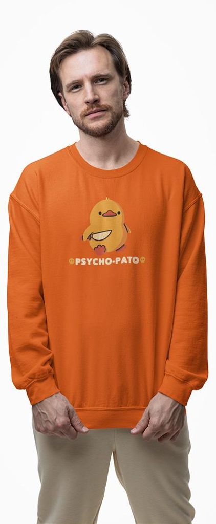 D&B Design Uni Pullover SWEB00023 Spycho Pato Orange-Größe Produktbild 