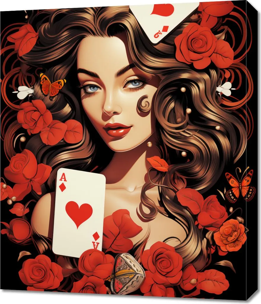 Affiche Murale Roses Hazard 60 x 70 cm - Poster Fleuri Haut de Gamme