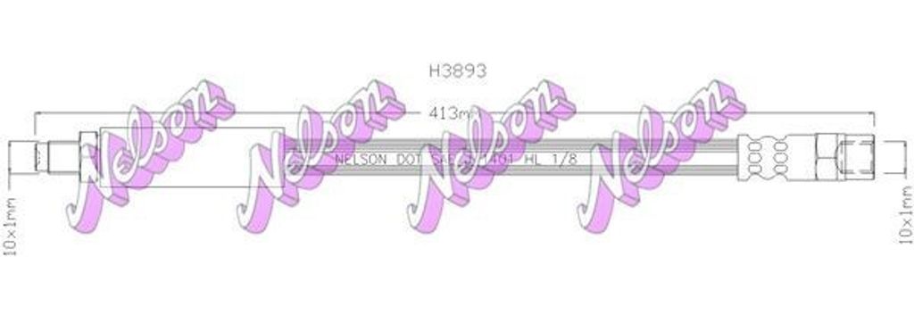 KAWE H3893 Bremsschlauch für VOLVO 440 K (445) 460 L (464)