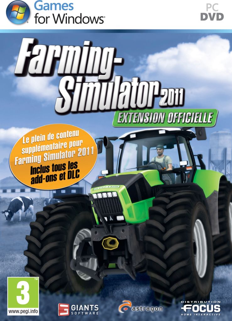 Offizielle PC-Erweiterung für das SPIEL FARMING SIMULATOR 2011., SIMEXT2011, Maßstab, FOCUS