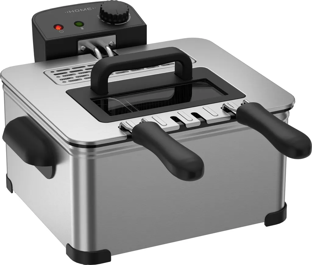 Friteuse Classique Home DF-G360SU avec Cuve Amovible et Filtre à Huile