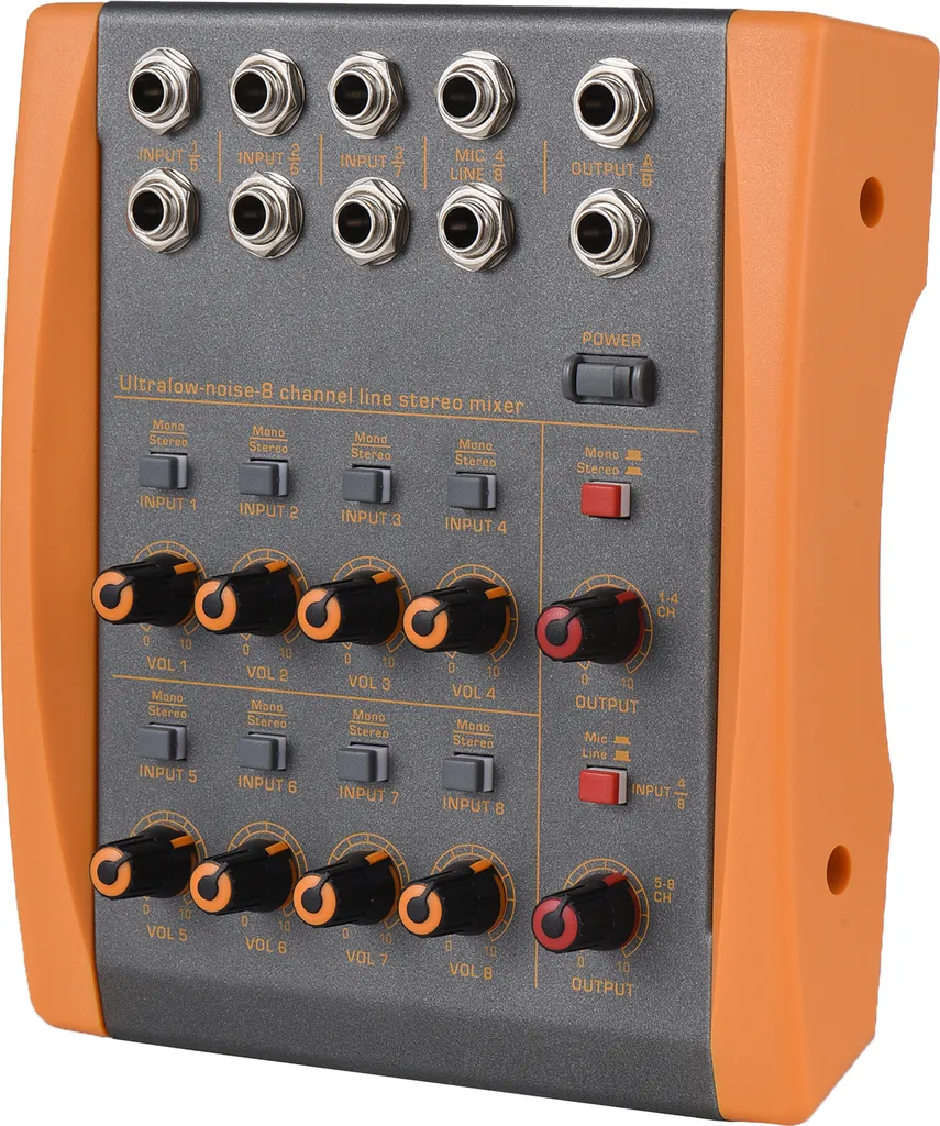 Table de mixage 8 canaux anti-souffle pour connecter plusieurs instruments