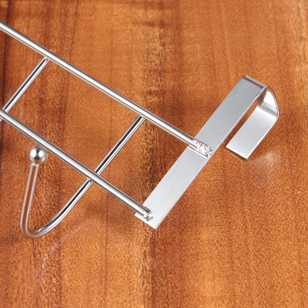 Türgarderobe mit 5 Haken - Türhakenleiste für Handtücher - Produktbild 4