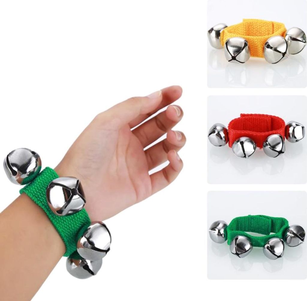 Tamburin Handglocke Baby Kind Kind Frühpädagogisches Musikinstrument Tanz Handgelenk Glocke für Erwachsene Kinder