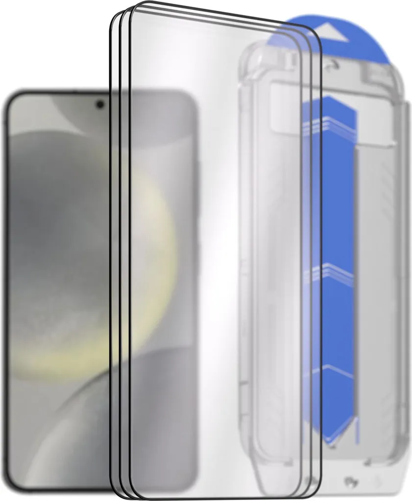AlzaGuard Verre Trempé EasyFit Anti-Poussière Samsung S24 avec Cadre