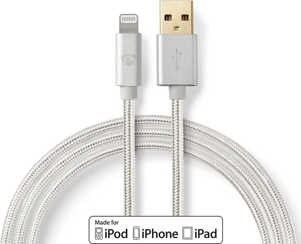 NEDIS Cavo USB | USB 2.0 | spina USB-A | presa USB-A | 480 Mbps | nichelato | 1.00 m | rotondo | PVC | nero | etichetta