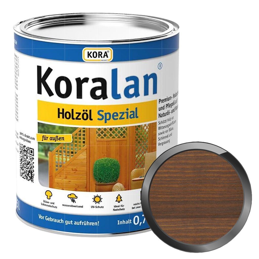KORA Koralan Holzöl-Spezial 0.75 Liter Nussbaum