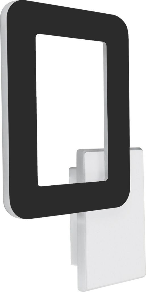 LED Wandlampe Metall 29,5 cm hoch Weiß Schwarz 4200 K neutralweiß 1500 lm Modern