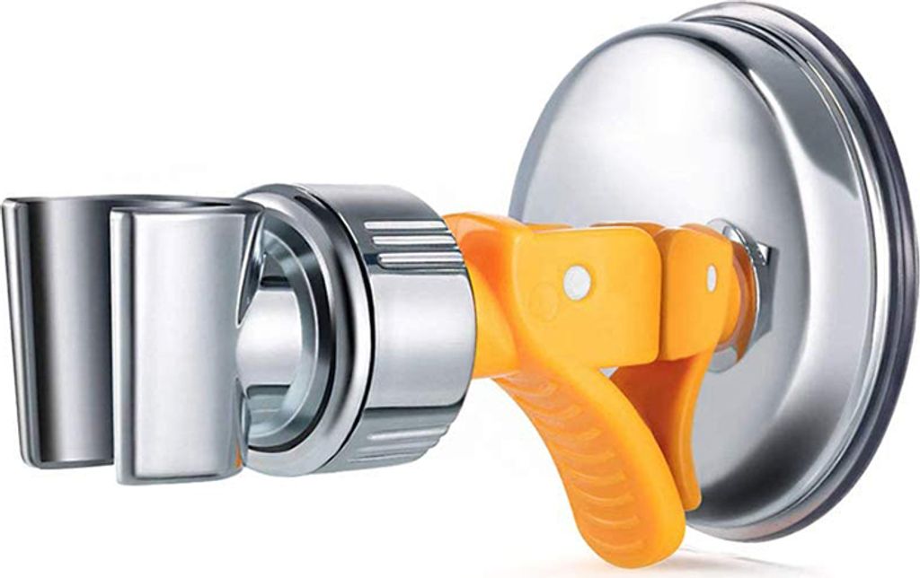 Duschkopfhalter Saugnapf, Verstellbarer Duschkopfhalter Badezimmer Saugnapf mit 360° Drehbarer Duschkopfhalter für Handbrause, Abnehmbarer Handbr...