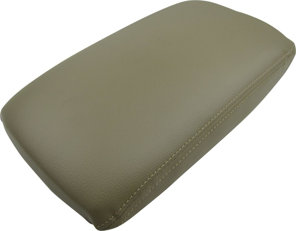 Deckel Abdeckung LEDER Beige / Grau Armlehne Mittelarmlehne für Audi A6 S6 4F C6
