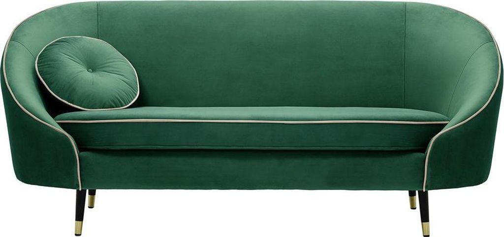 2,5-Sitzer Sofa Kooper-Velluto 12-Contrast piping-brass