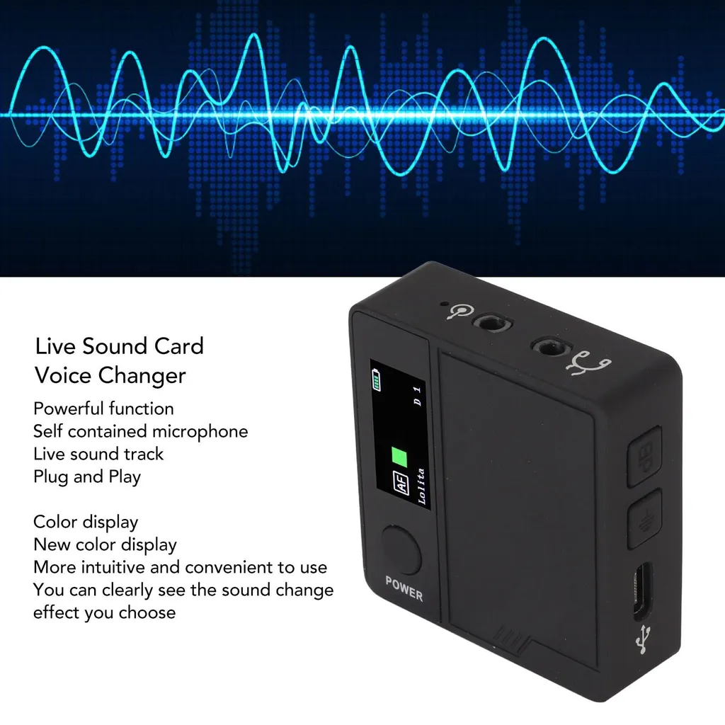 Scheda Audio Live Cambiavoce Portatile: 11 Effetti per Android e iOS - 8