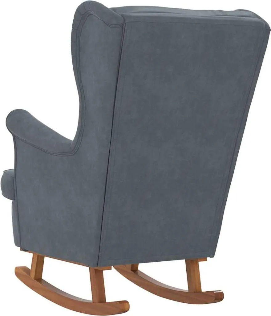Chaise à bascule confortable 100% polyester avec cadre en contreplaqué