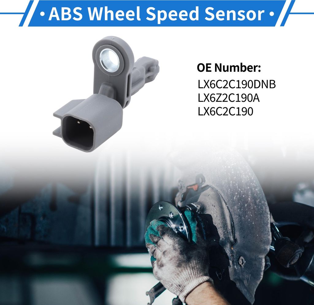 ABS Raddrehzahlsensor hinten links rechts ABS Sensor Antiblockiersystem Sensor Nr. LX6C2C190DNB/LX6Z2C190A/LX6C2C190 für Ford Escape 2020-2023