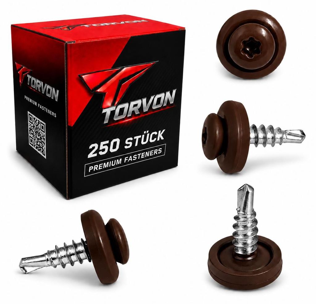 TORVON Selbstbohrende Blechschrauben mit EPDM Dichtscheibe Produktbild 