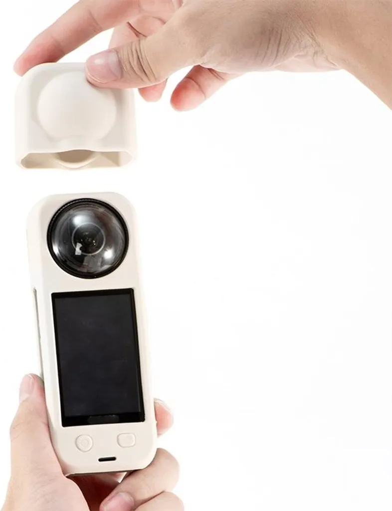 INF Custodia protettiva in silicone per Insta360 X5 - Raffreddamento e protezione dell'obiettivo Bianco - 4
