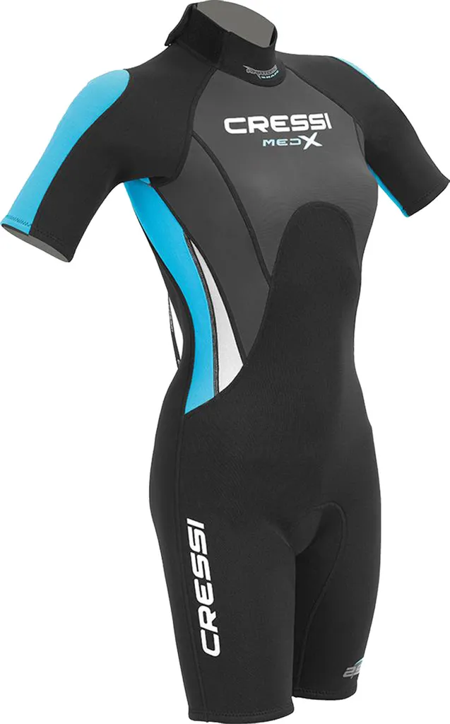 Combinaison Plongée Femme Cressi Med X pour Eaux Chaudes et Vacances