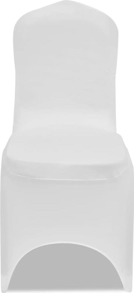 vidaXL 50 x Stuhlhusse Stretchhusse weiß
