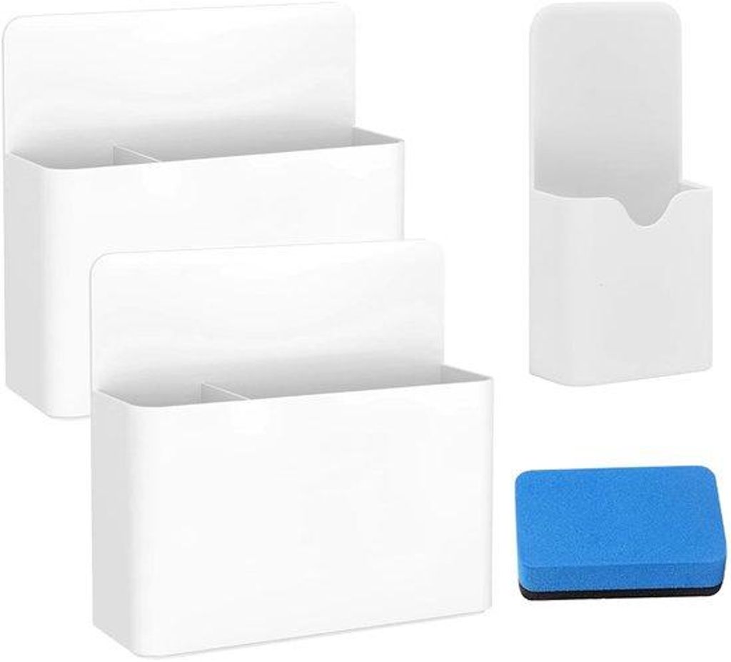 Magnetische Pinnenhalter 3er-Pack, magnetische Pinnenhalter mit Whiteboard-Spender, magnetische Markerhalter, magnetische Pinnenhalter für Schule,...