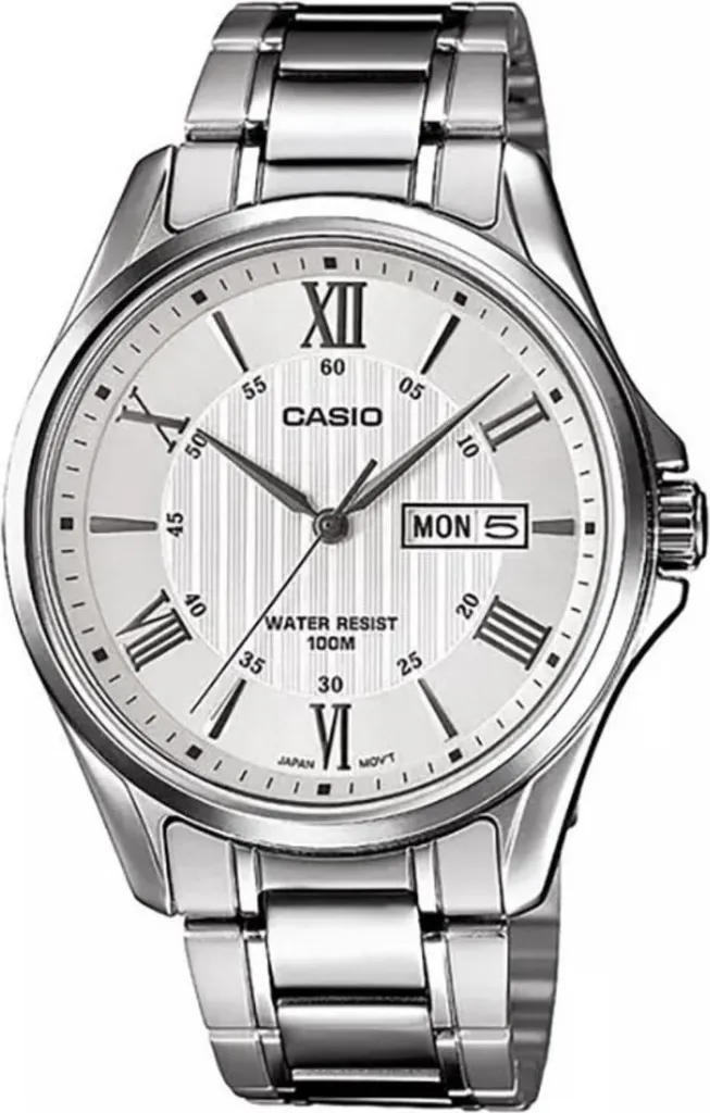 Casio Enticer MTP-1384D-7AVDF Orologio Formale Acciaio Silver per Uomo