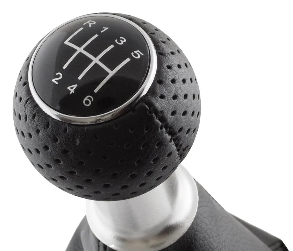Kit pommeau et soufflet de levier de vitesses noir pour Audi A4 B6