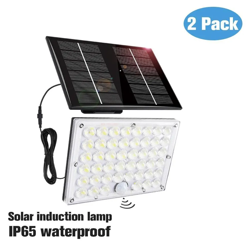 Applique Murale Solaire Extérieure 184 LED IP65 Détection de Passage