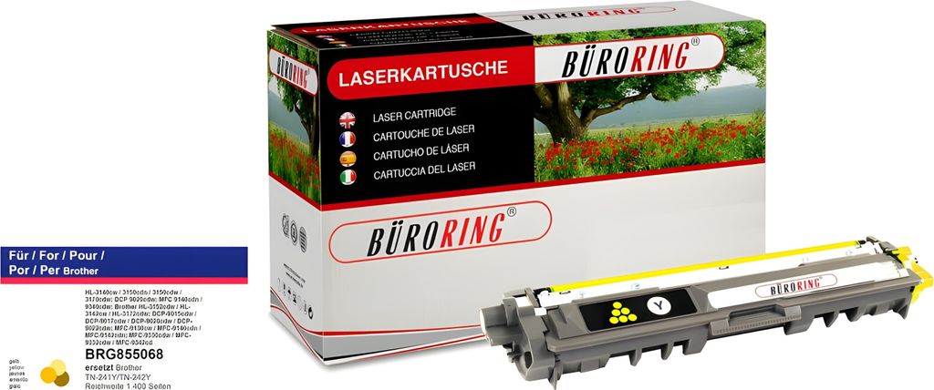 Toner gelb für Brother DCP-9020CDW, HL-3140cw, HL-3150CDW, HL-3170CDW,