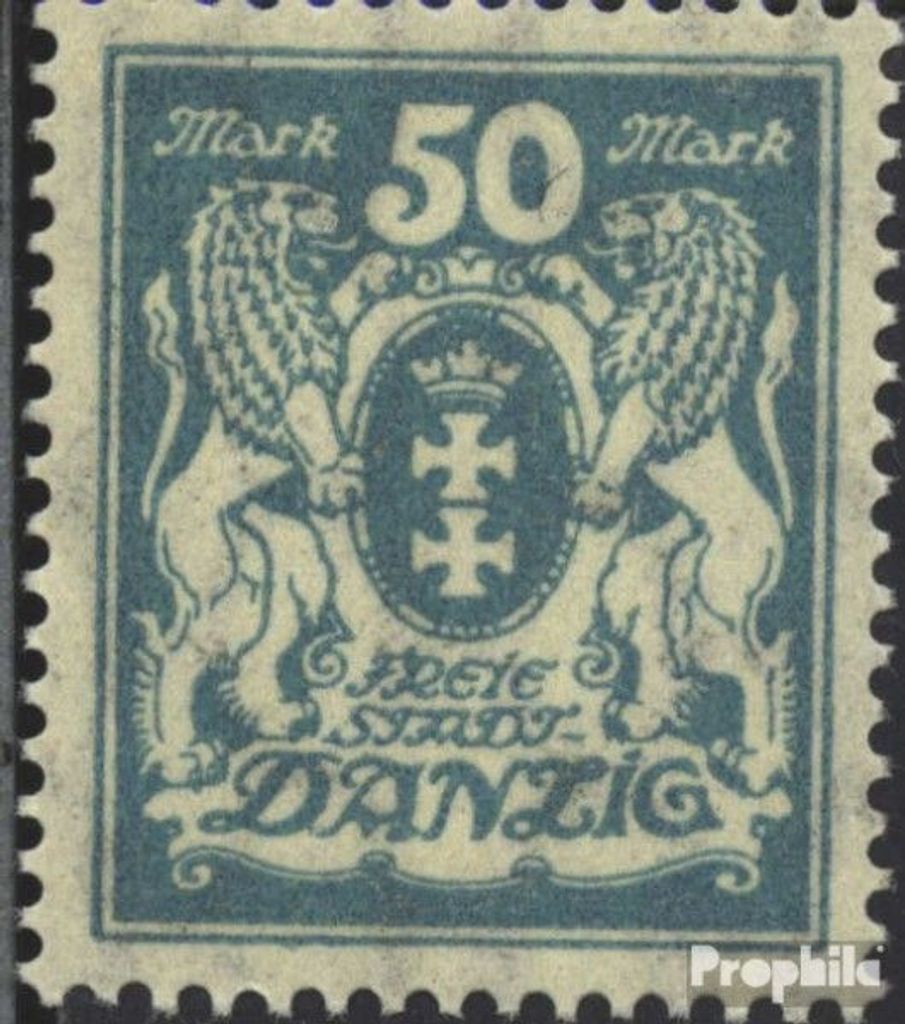 Briefmarken Danzig 1923 Mi 139 postfrisch Wappen