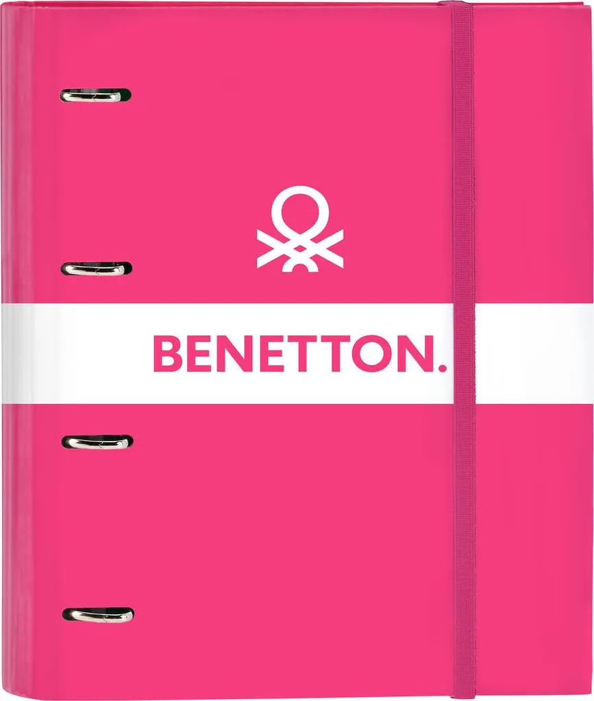 Classeur Benetton Raspberry Pink 27x32cm - Protégez vos documents A4