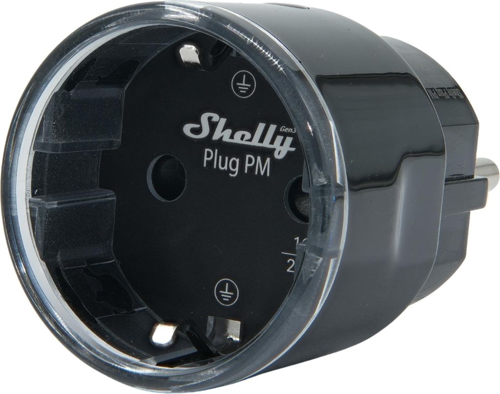SHELLY WLAN-Steckdose Plug PM Gen3, schwarz Produktbild 