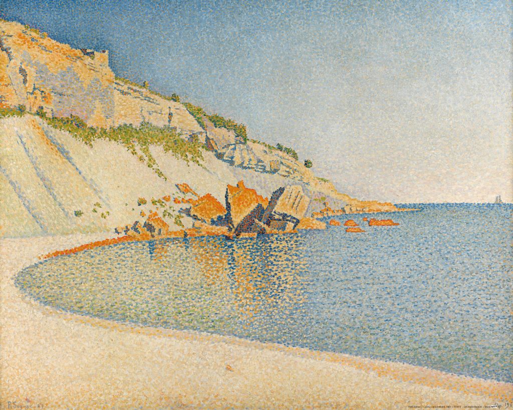 Paul Signac Kunstdruck Bild - Cap Lombard, Cassis, Opus 196, 1889 (40 x 50 cm)