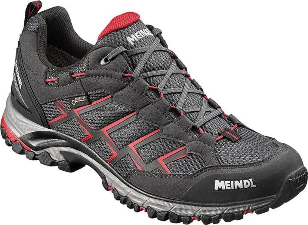 Meindl Halbschuh Caribe GTX Gr.39,5 schwarz/rot