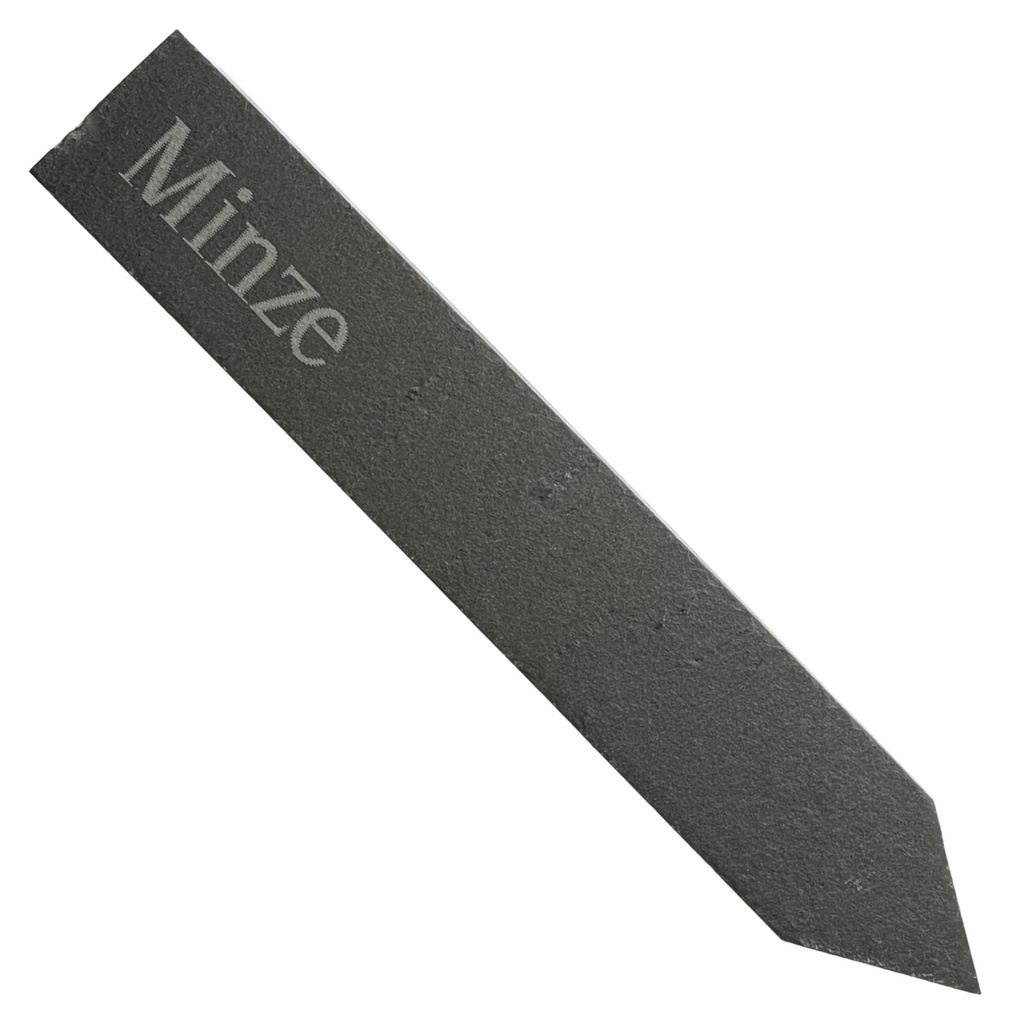 Pflanzenschild "Minze" Kräuterstecker Schiefer 19 cm graviert
