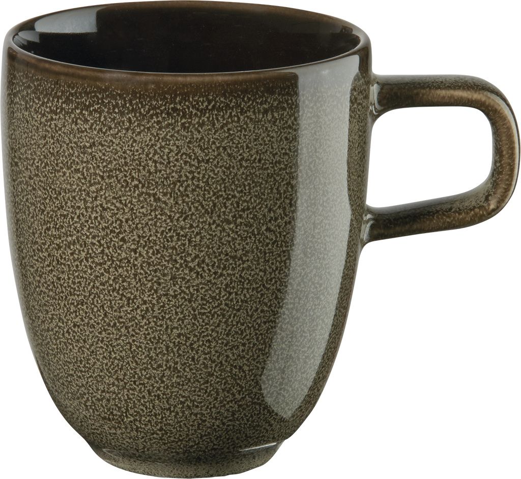 ASA Selection kolibri chestnut Henkelbecher, Henkel Becher, Kaffeebecher, Tasse, Porzellan, Braun, 300 ml, 25414250