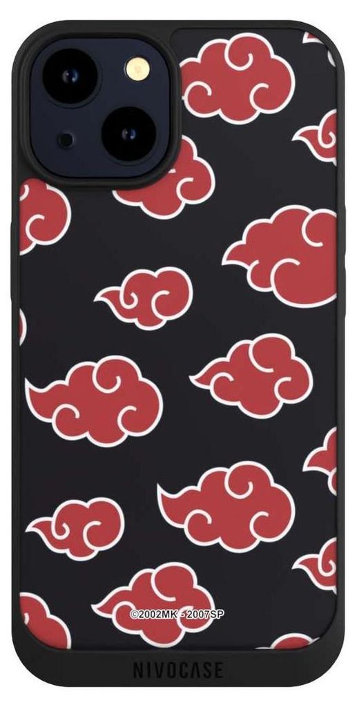 NIVOCASE Handyhülle für Apple iPhone 14 Hülle NIVOpure Case Schwarz Naruto Shippuden Offizielles Lizenzprodukt Akatsuki