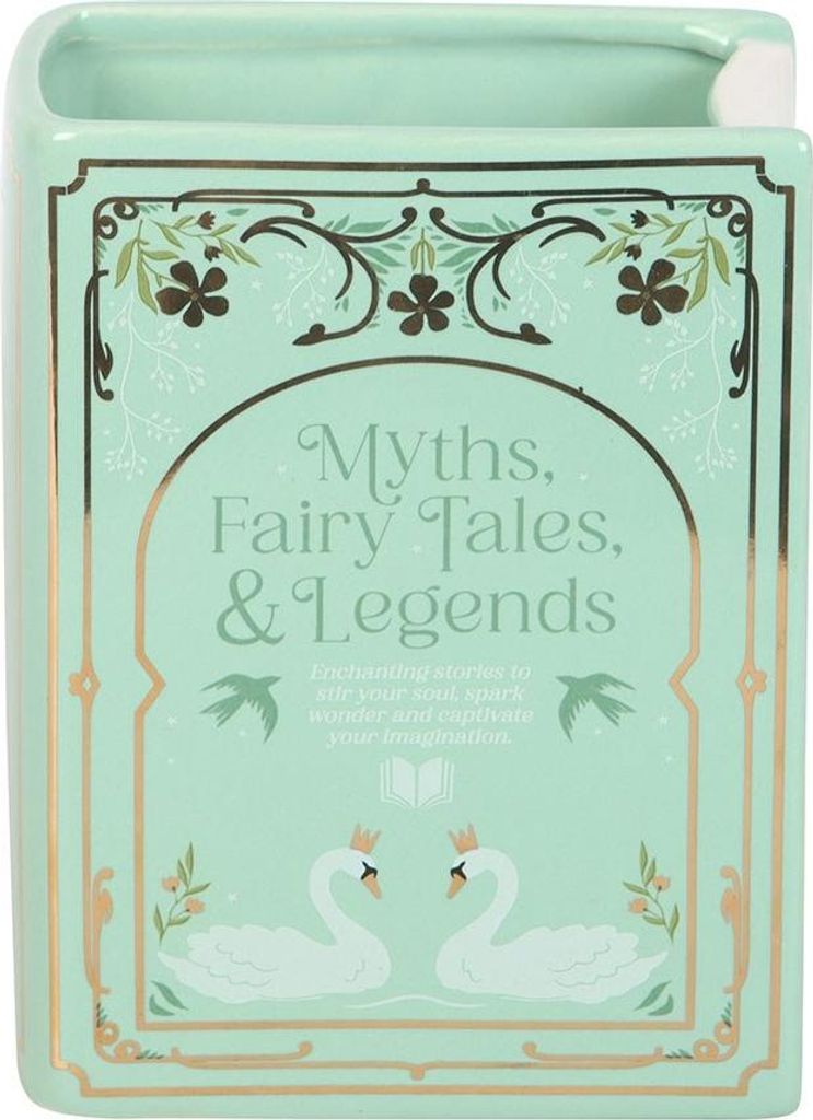 Something Different - "Myths Fairy Tales & Legends" Buch Vase SD10451 (Einheitsgröße) (Grün)
