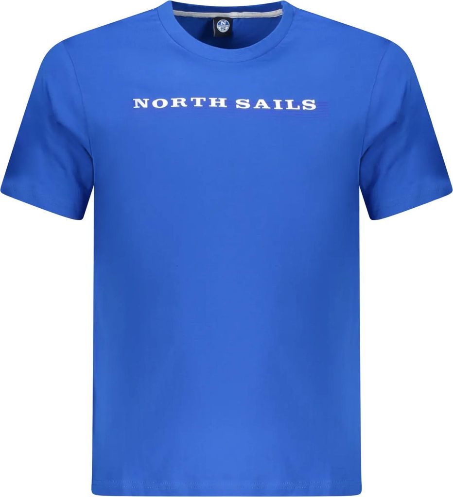 Kurzarmshirt Rundhals Logo-Print North Sails Blau : Größe - XL Größe: XL