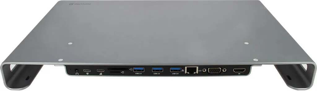 Support Elevateur Aluminium avec Hub USB-C 10-en-1 Charge Rapide PD