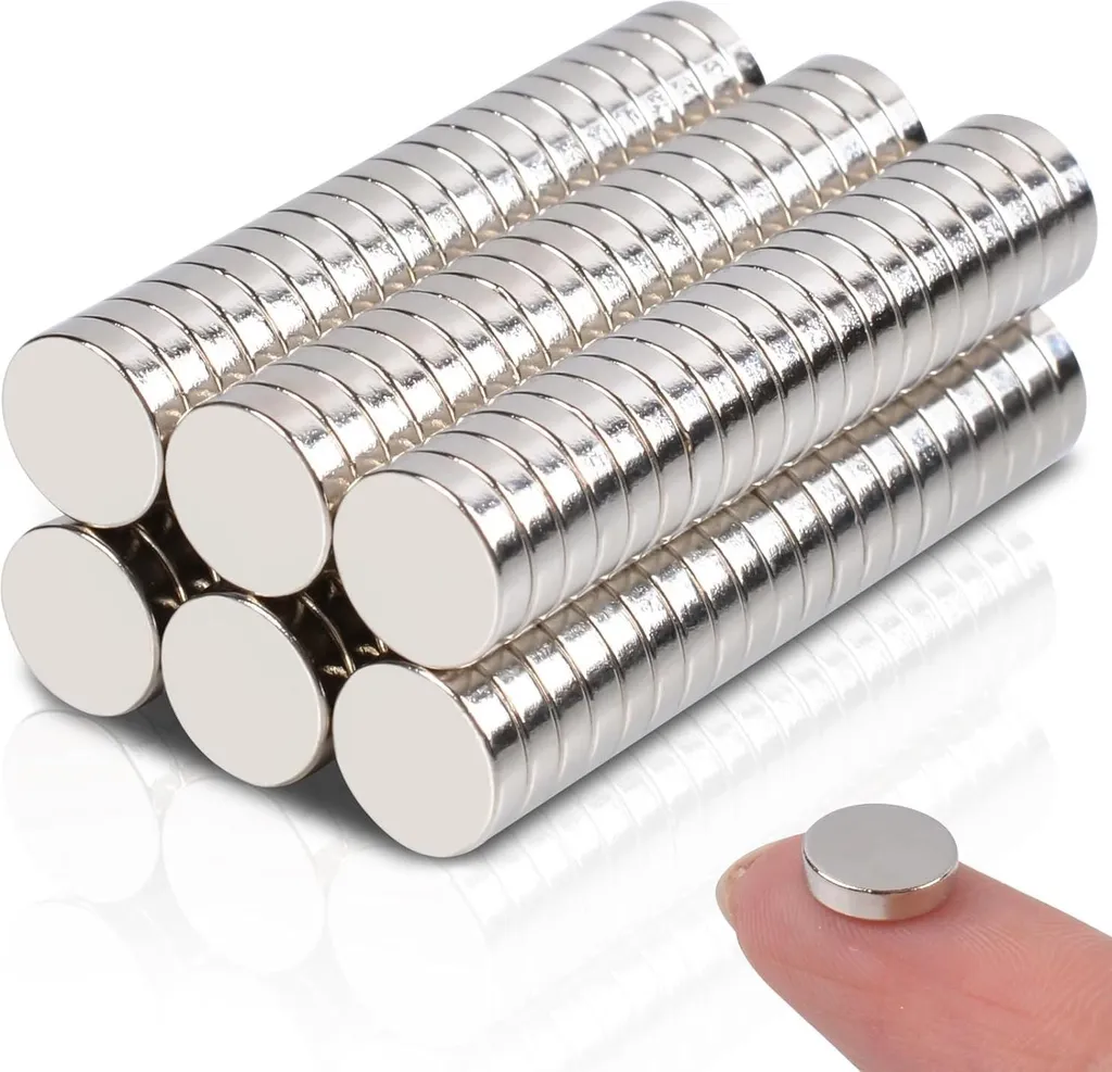 120 Aimants Néodyme 8x2 mm - Mini Aimants Terres Rares Puissants N35