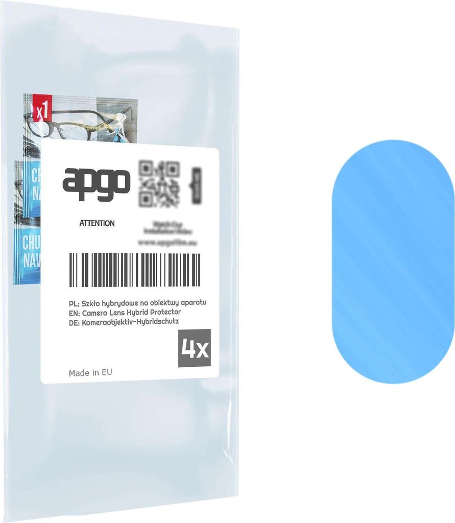 apgo 4 Stück Hybrid Kameraschutz, Kamera-Schutzglas kompatibel mit Huawei Nova 10, Linsenschutz, 9H Härte, Schutz für Kameraobjektiv, Anti-Kratz...