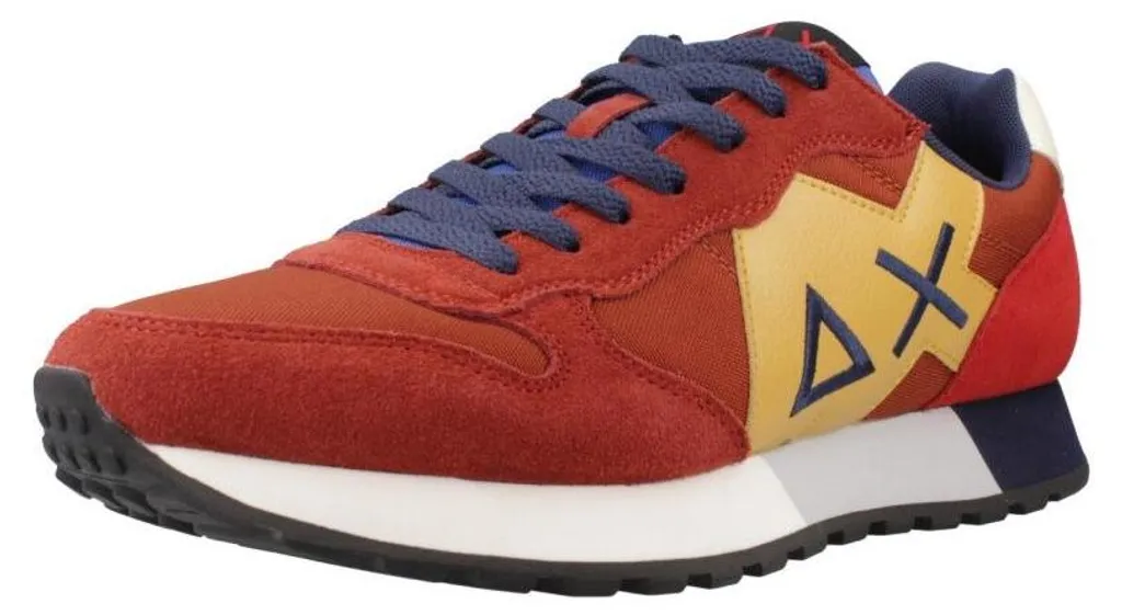 Sneakers Homme Sun68 Rouges : Alliez Style Audacieux et Confort Durable