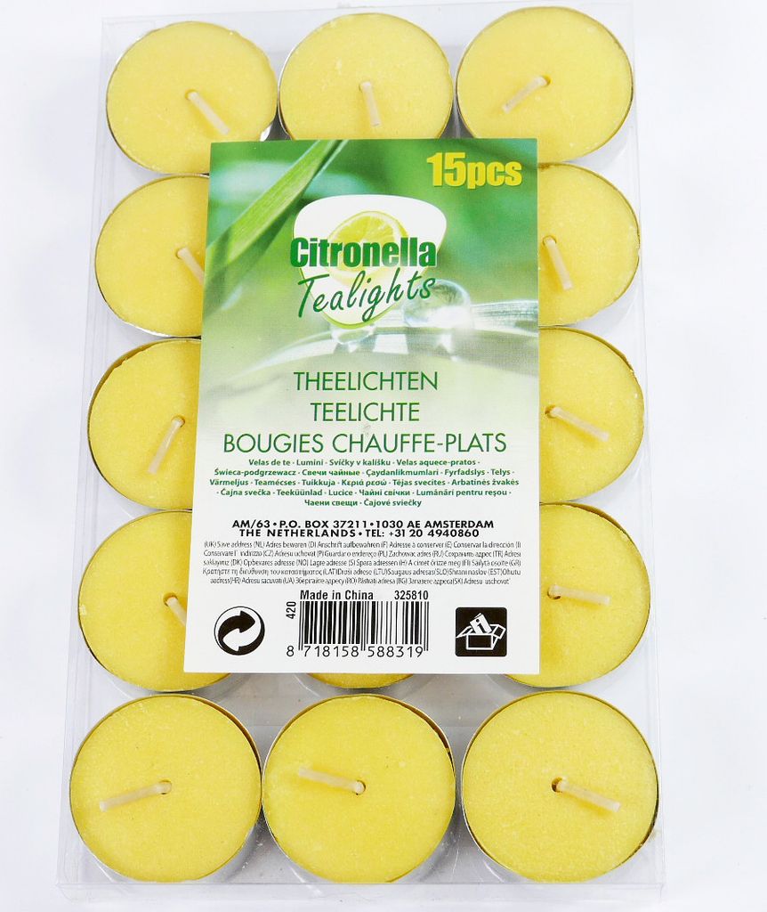 Set 15 Velas Citronela