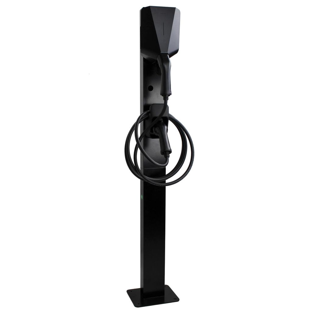 Wallbox Standfuß für Easee – Metall-Montagepfosten für 1 Ladestation, wetterfest & pulverbeschichtet