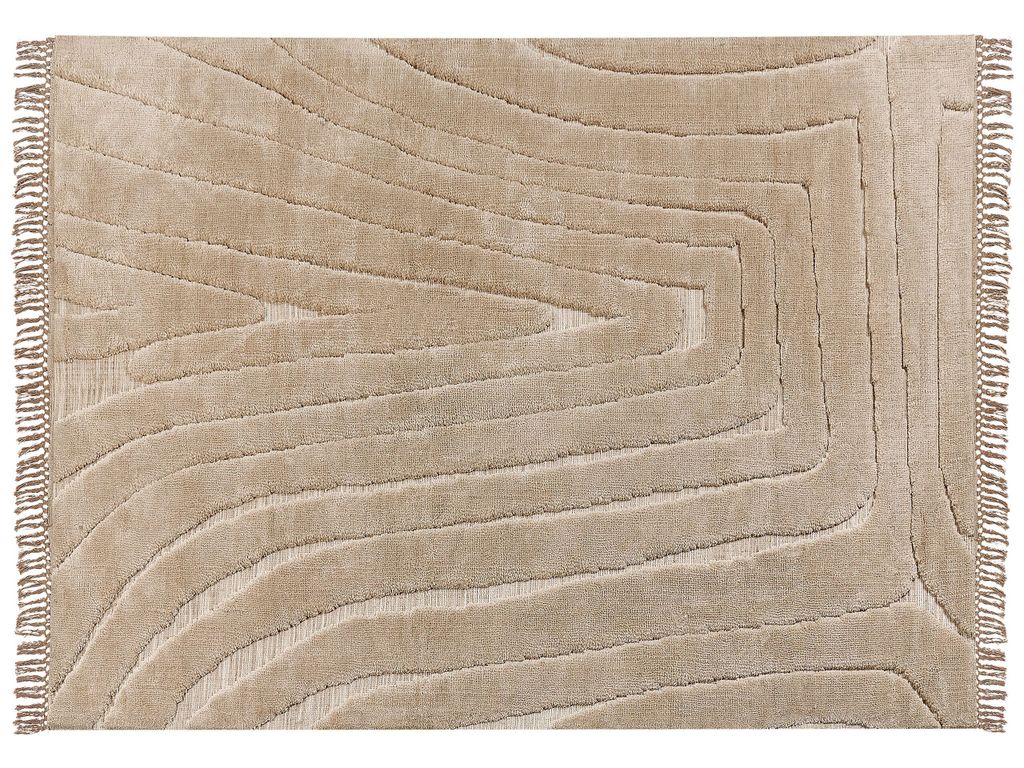 BELIANI Teppich Beige Stoff Rechteckig 300 x 400 cm mit Produktbild 